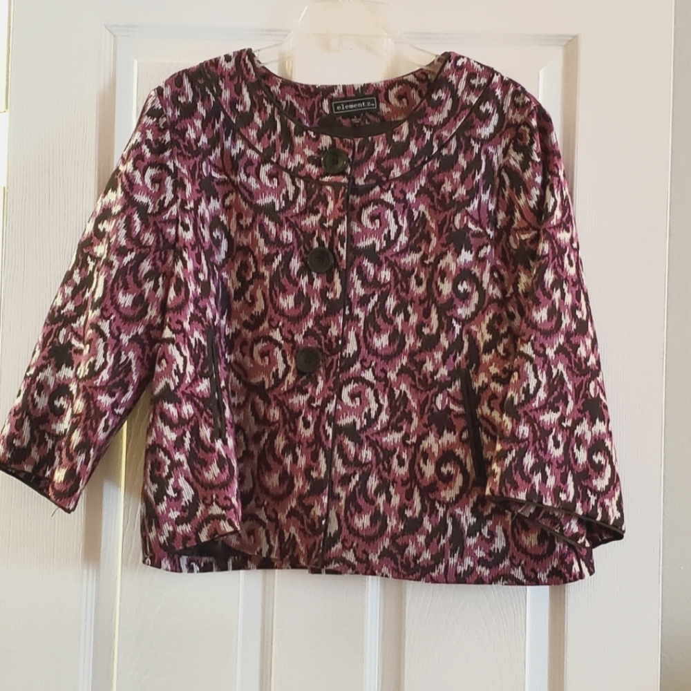 Women's print suit jacket Size L